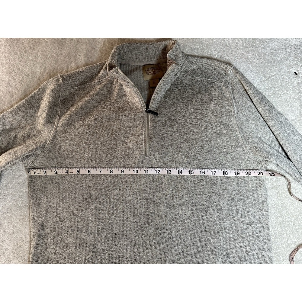 Telluride Clothing Company 1/4 Zip Pullover Fleece Sweater Womens Large Gray - Picture 5 of 6